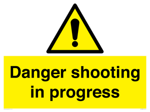 Danger shooting in progress
